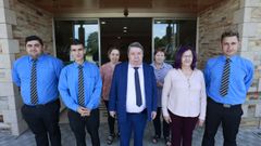 Responsables y trabajadores del tanatorio Azahar