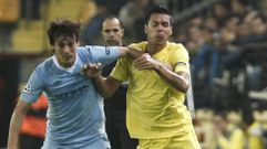 Jos� Manuel Catal�, durante un partido de Champions contra el Manchester City