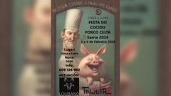 Cartel de la jornada de porco celta