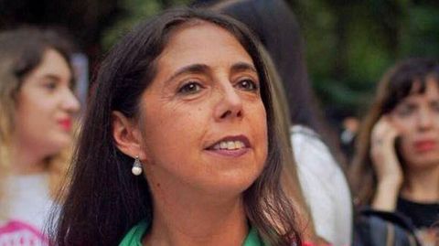 La abogada Sole Deza, durante las marchas en las que reclamaban justicia para una mujer encarcelada por tener un aborto natural y donde tambin reivindicaban la despenalizacin de este derecho.