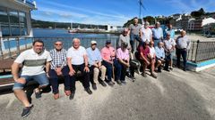 Reunin de los jubilados del mar en Celeiro