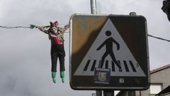 Los vecinos de  Barbad�s decoraron con mecos sus calles