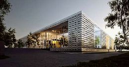 Imagen virtual del edificio que se construir� como C�mara de Comercio de Valenciennes, en Francia.