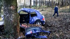 Uno de los �ltimos accidentes mortales del mes de enero en Galicia, en el que muri� un joven de 19 a�os.