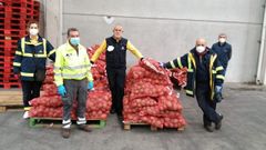 Donaci�n de Patatas Paz al Banco de Alimentos de Ourense