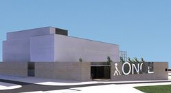 Arriba, la parcela cedida por el Concello en A Eiri�a para el nuevo edificio de la ONCE. Abajo, recreaci�n virtual del proyecto. 