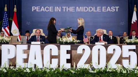 La firma del acuerdo en Sharm el Sheij sella la primera fase del ambicioso plan de paz de Trump