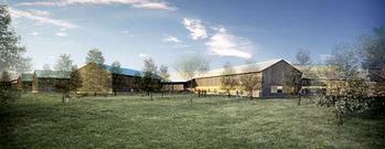 El Concello destaca la singularidad del complejo (en la foto, recreaci�n inform�tica de Francisco Mangado Arquitectos) que idea Norvento.