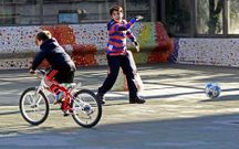 Las nuevas bicicletas tambi�n se pod�an ver en la plaza de Vigo.