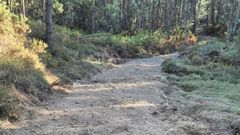Uno de los caminos mejorados por el Concello de Laxe