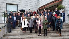 Acto de homenaje a Mar�a Jes�s Rodr�guez, en el Hotel Alfonso IX de Sarria. 