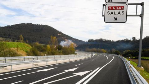 Acto de puesta en servicio de la segunda calzada del tramo Salas-El Regueir�n de la A-63