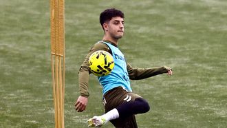 El futbolista del Celta Hugo �lvarez, en un entrenamiento.