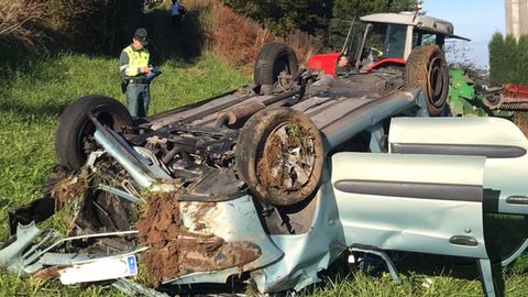 Accidente de tr�fico en Soto del Barco