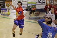 El extremo izquierdo Jaime Fern�ndez fue de los m�s destacados en el debut de Espa�a.