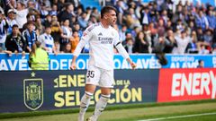 Ra�l Asencio.Ra�l Asencio con el Real Madrid en Mendizorroza frente al Alav�s