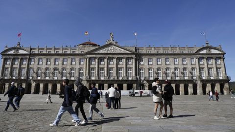 El pazo de Raxoi (Santiago) en una imagen de archivo.
