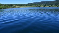 El lago de Meirama, a vista de p�jaro
