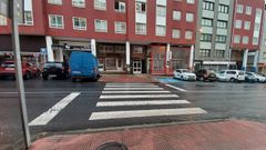 Paso de peatones en Vilaboa en el que atropellaron a una mujer