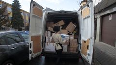 Recogida de ayuda humanitaria para Ucrania en Monforte 