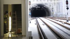El t�nel de As Maceiras desde la estaci�n de Urz�iz, desde donde partir�a el subterr�neo de la salida sur
