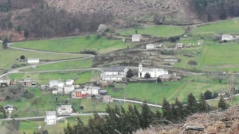 Vista de Conforto, en el municipio de A Pontenova