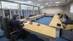 Xuntanza entre Lete Lasa, a Federaci�n Galega e clubs de remo de banco m�bil galegos
