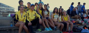 Representacin de la USC en el Campeonato de Galicia de categora cadete, disputado en Pontevedra.