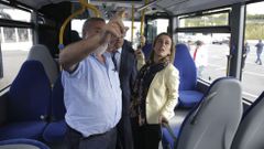 Ethel V�zquez, con el alcalde de Culleredo, el socialista Julio Sacrist�n