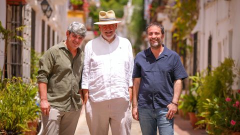 Antonio Mercero, Jorge D�az y Agust�n Mart�nez, miembros de Carmen Mola.