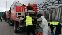 Soldados de la UME desinfectaron la semana pasada la residencia de B�veda