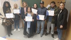 Entrega de diplomas de peixera en Narn