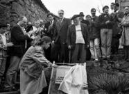 Asistentes al acto celebrado hace 20 a�os. 