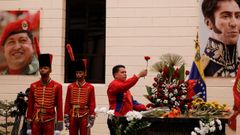 Acto en la tumba de Hugo Chávez, en el décimo aniversario de su muerte.