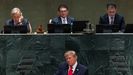 Donald Trump, durante su discurso ante la Asamblea General de la ONU