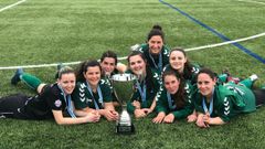 El equipo burelense fue campe�nd de la Copa de f�tbol-8 de A Coru�a en el 2019.