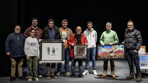 Los artistas locales donaron las obras