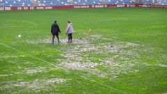 La banda de tribuna de Pasar�n es la m�s afectada por las lluvias