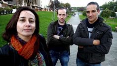 Los socios de Vicusgraf han elegido como administradora a Mercedes Arufe, en la foto junto a Iv�n P�rez y Jairo Pereira.