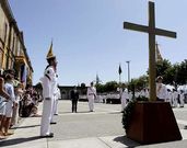Un momento de la ceremonia en el Arsenal ferrolano. 