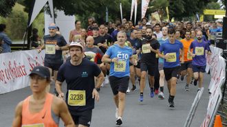 Varios corredores, durante una prueba del Coru�a Corre de la pasada temporada.