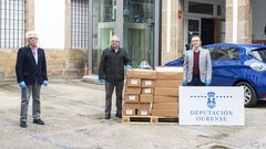 Entrega de los escudos faciales a la Diputaci�n