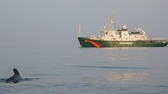 Un barco de Greenpeace