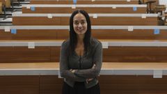 Prez Ros, en un aula de la facultad de Medicina de la USC