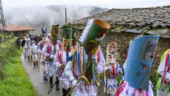 Xuntanza de m�scaras en el Entroido Ribeirao, en una imagen de archivo