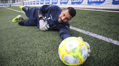 Christopher Pallas, en su etapa en el Berganti�os.