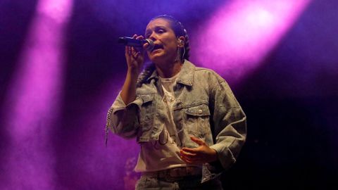 Isabel Aai�n en un concierto en Mondo�edo en el 2024