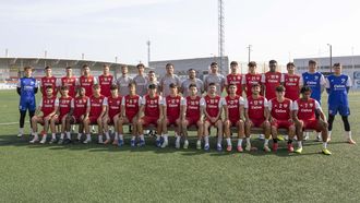 Plantilla del Berganti�os en el arranque de la pretemporada