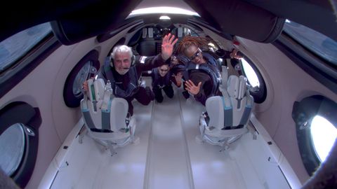 Im�genes de un vuelo espacial de Virgin Galactic realizado en el 2023