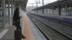 Imagen de la estaci�n de Santiago a mediod�a de este jueves